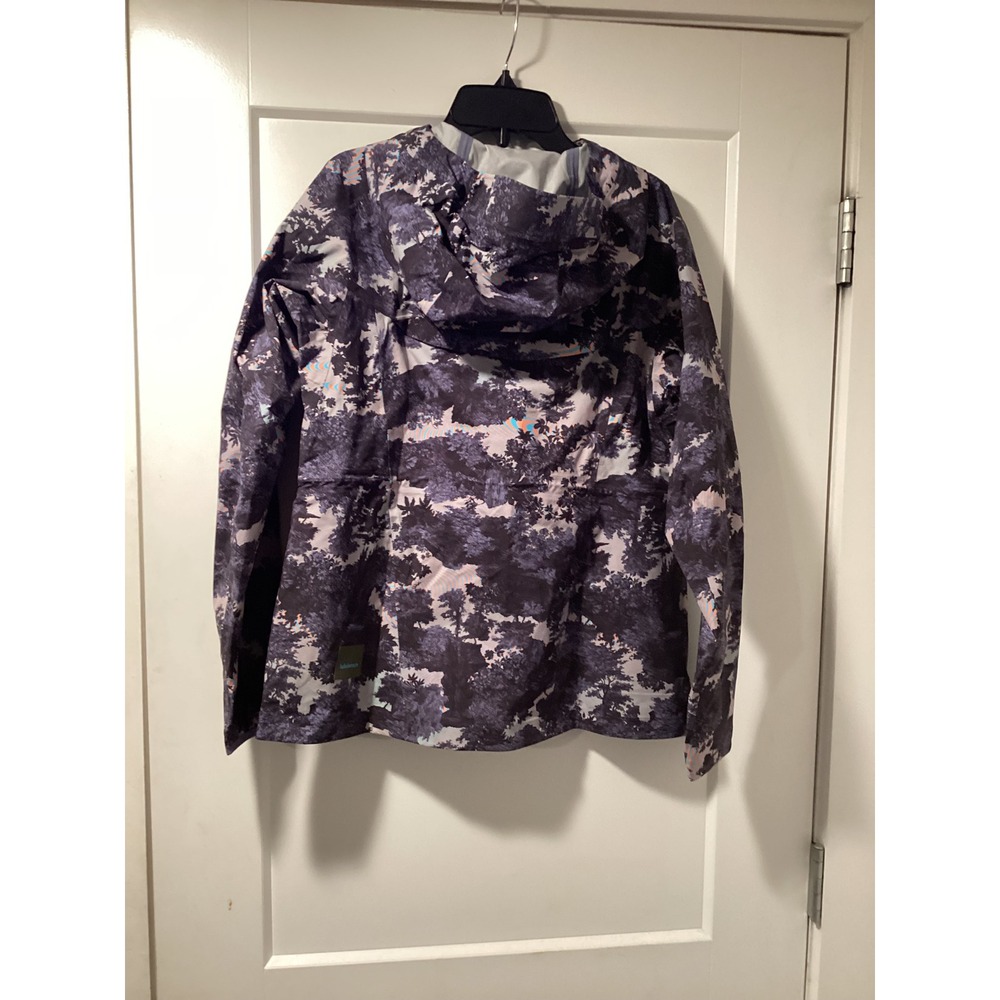 Lululemon Waterproof Hiking Half-Zip Pullover Jacket Forest Print Size 0 - Picture 2 of 5